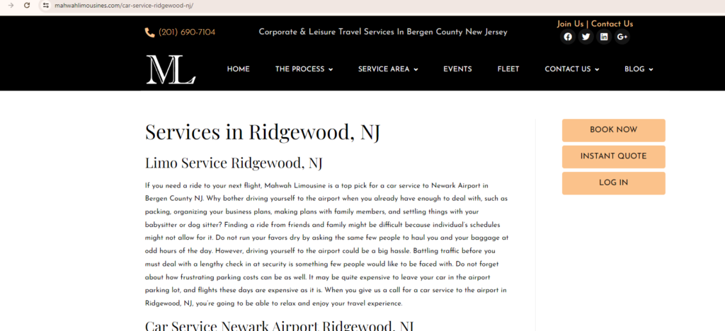 Oakland NJ Car Service
